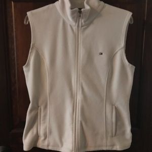 Tommy Hilfiger White Fleece Vest - size L